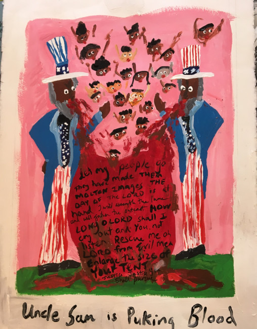 Uncle Sam is Puking Blood